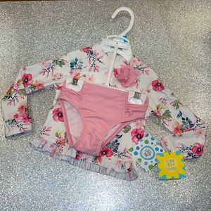 Baby girl floral swimsuit!